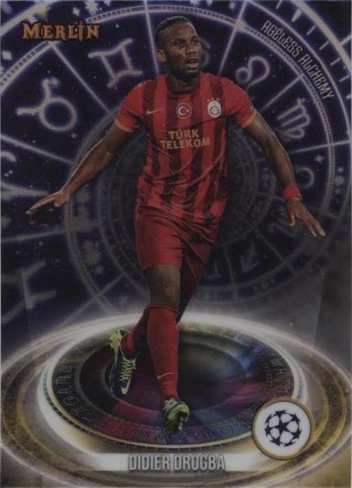 Carte Auto Topps Merlin 2023-24 Didier Drogba 53/99 Numérotée Galatasaray | Autographe, Série UCC
