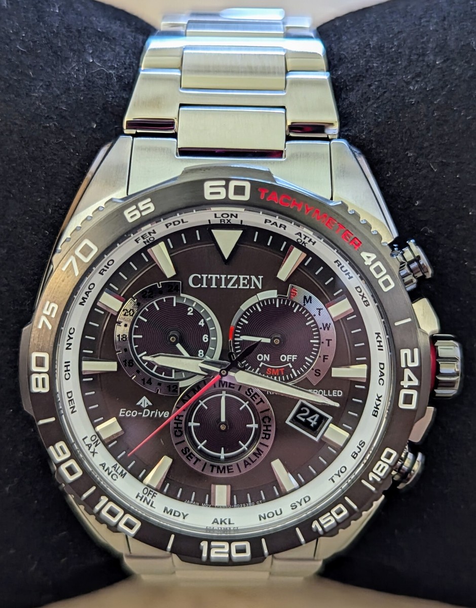 Citizen Promaster Radio Controlled Sapphire Crystal World Time