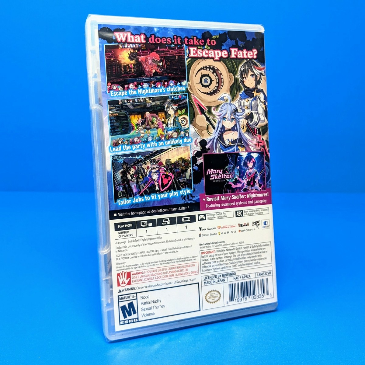 Mary Skelter 1 & 2 - Nintendo Switch Game Limited Run Games