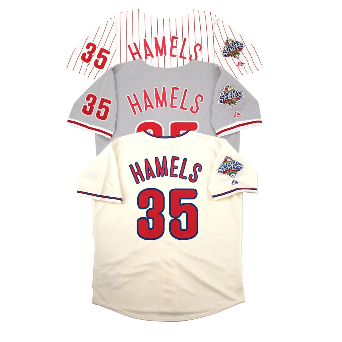 Cole Hamels 2008 Philadelphia Phillies World Series Home/Road/Alt Men's  Jersey