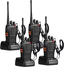 Radios De Comunicacion Woki Tokis Largo Alcance Seguridad Recargables 4 Unidads