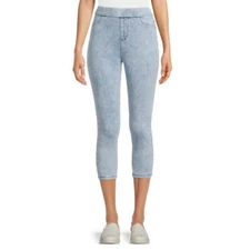 New Time and Tru Women Jeggings Stretch Capri Midrise Light denim XS, S