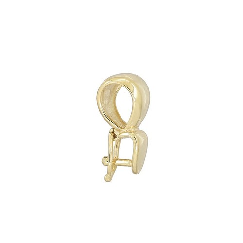 Gold Plated Sterling Silver Interchangeable Pendant Clasp Bail Connector #99403