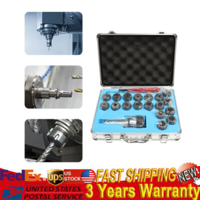 ER32 Collet 18Pc/Set Shank Chuck Tools+Box Fit Milling Machine/Lathe/Drilling