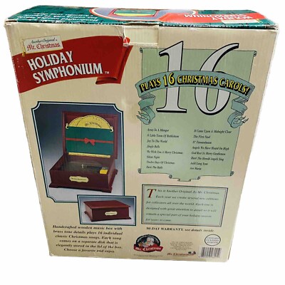 Mr. Christmas Holiday Symphonium Music Box Wooden rare READ Mr. Christmas Holiday Symphonium Music Box Wooden rare READ