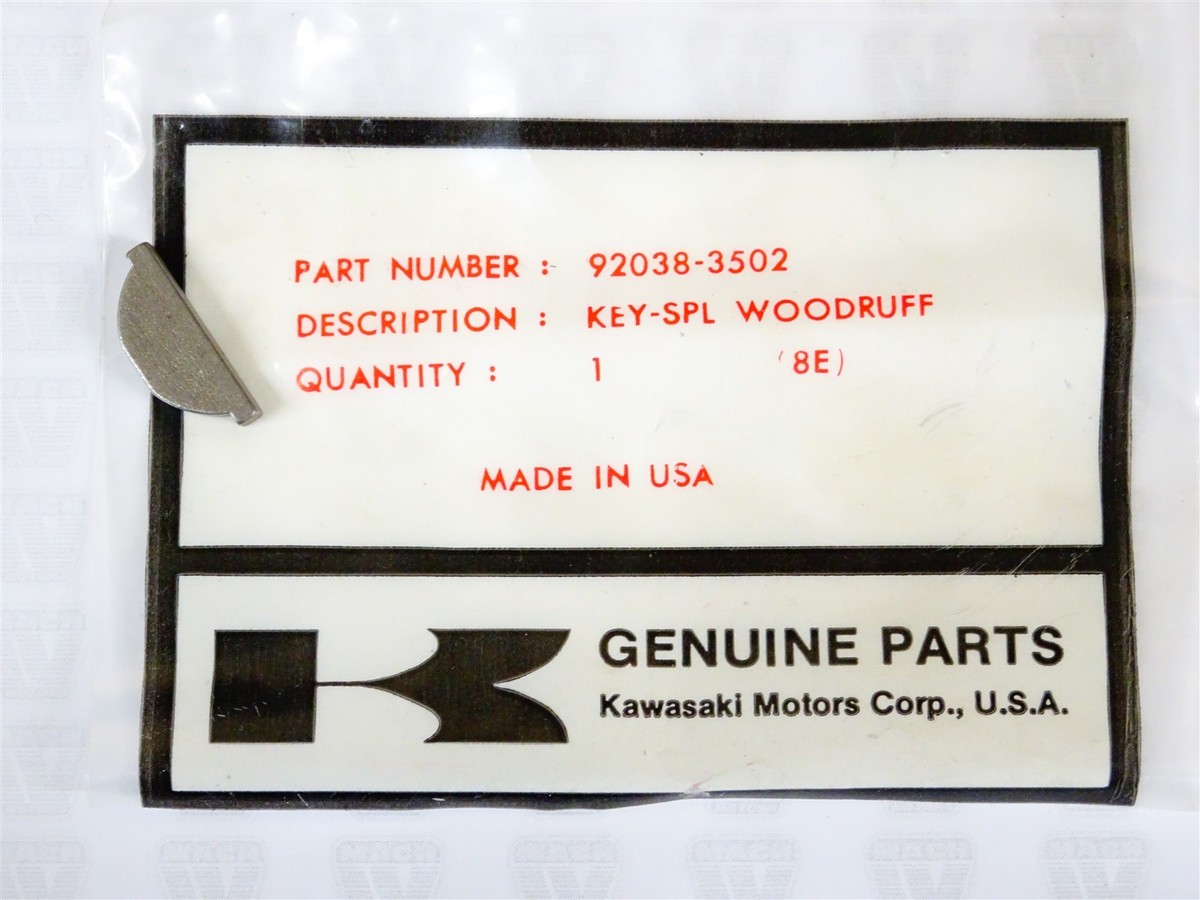 AUBERGE　MOTO38 Kawasaki NOS NEW 92038-3502 Woodruff Key Intruder Invader