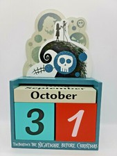 Disney The Nightmare Before Christmas Wood Block Perpetual Calendar