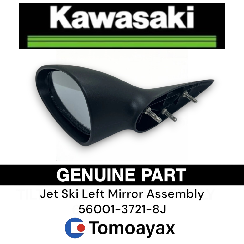 56001-3721-8J Kawasaki Jet Ski Left Mirror Assembly OEM 2004-2012