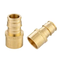 EFIELD 2 PCS Pex-A 1"x1" Female Sweat Adapter Expansion Brass Fittings, No Lead