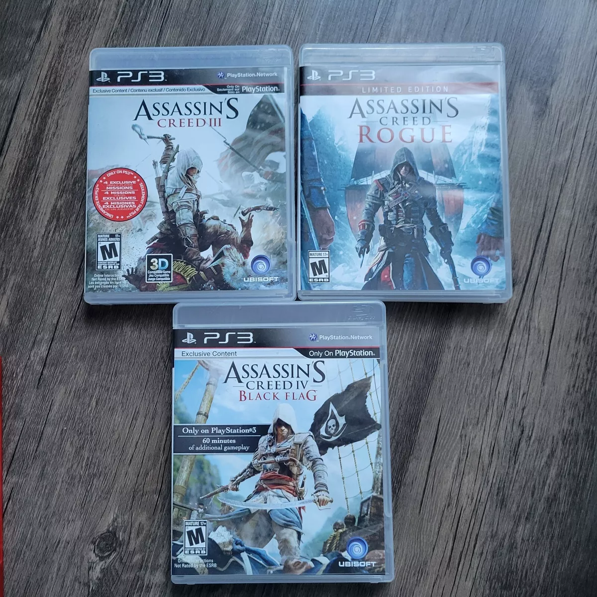 Sony Playstation 3 Assassins Creed Lot 4 Games