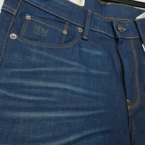 Pantalones de mezclilla para mujer G-Star 3301 W26 L32 tiro bajo relajados cónicos elásticos - Imagen 6 de 12