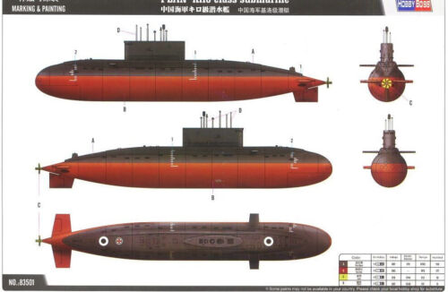 Hobbyboss Hb83501 Sous-marin De Classe Pla Kilo 1:350 - Photo 6/8
