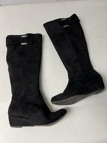 Impo Black High Boots Stretch Women’s Size 6M US Zippered Close Buckle - Picture 7 of 7