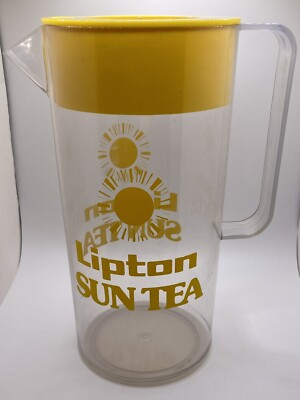 Vintage Lipton Sun Tea Drink Pitcher Ice Tea