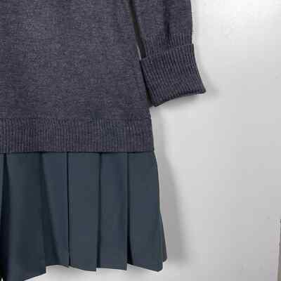 knee length dresses for ladies Cable Knit Pleated Sweater Dress  English Factory