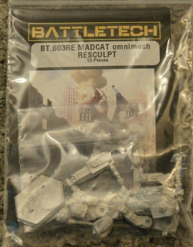 BATTLETECH RAL PARTHA Miniature BT 603RE MADCAT Omnimech RESCULPT TR 3050 - Picture 2 of 2