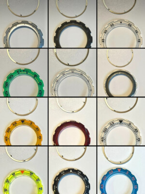 NEW VINTAGE SWATCH SCUBA ROTATING BEZEL + RETAINER RING PICK FROM DROP DOWN