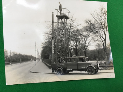 Washington, Tyne & Wear STRASSENBAHNMAST REPARATUR WO GENAU ART DECO FOTOGRAFIE