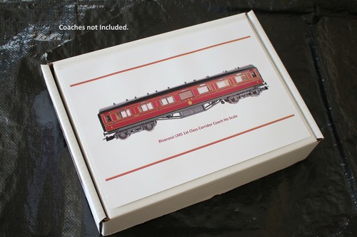 Aufbewahrungsbox für 4 x Spur HO Reisezugwagen - Rivarossi 2933 LMS Korridor - säurefrei  | Zustand: New