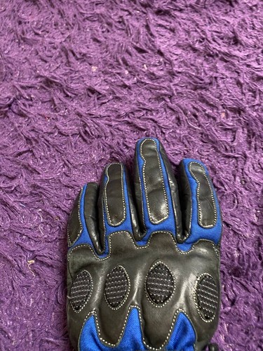 Leathers Mens Motorcycle Moto Gloves Black Leather Vintage - Picture 2 of 12