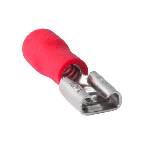 100pcs 4.8mm Insulated Female Spade Terminals 22-16AWG Wire Crimp Connectors - Picture 8 of 9