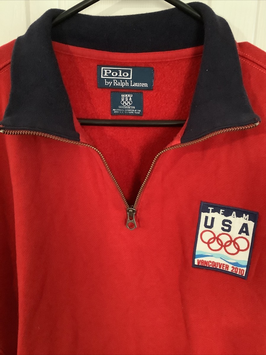 【国際ブランド】 Team 2010 VANCOUVER Lauren Ralph POLO USA Jacket Zip 1/4 Red その他