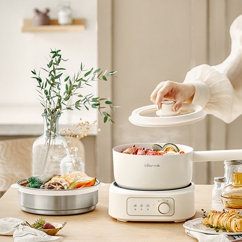 Bear 2.5L Split Type Electric Hot Pot Home Kitchen Multifunc Electric Steamer - Picture 7 of 11