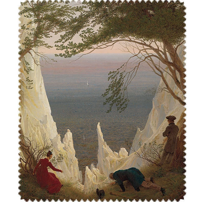 RANNENBERG & FRIENDS Rannenberg Friends Brillenputztuch Kreidefelsen auf Rügen Caspar David Friedrich
