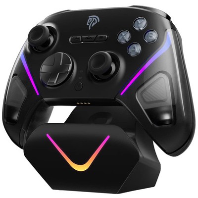 EasySMX D10 Wireless Gaming Controller mit Ladestation & RGB-Beleuchtung SchwarZ