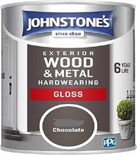 Johnstones Weatherguard Exterior Gloss Chocolate, 750 ml 2.5L