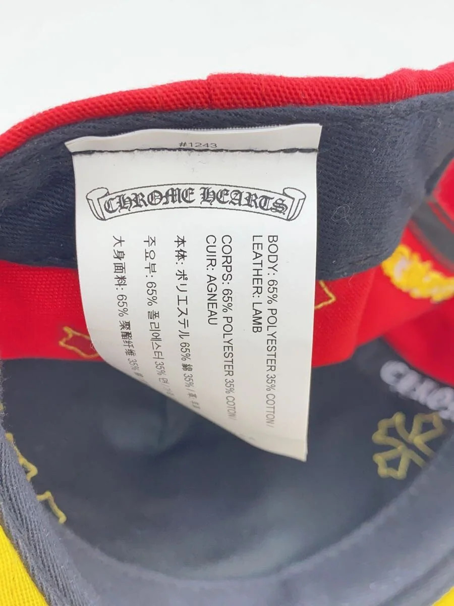 CHROME HEARTS Snapback Cap LOGO Cross Patch Red Y… - image 5