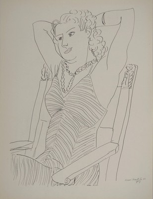 Henri MATISSE: Woman At Rest - Signed Lithograph