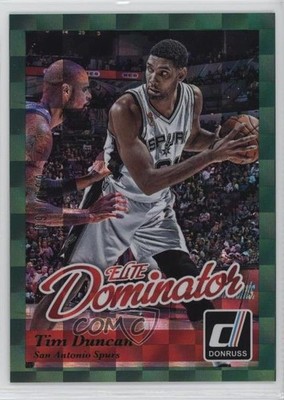 2014-15 Panini Donruss Elite Dominator /999 Tim Duncan #33 HOF uk2