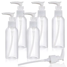 Travel Pump Bottles Dispenser 3.4oz/100ml Plastic Toiletry Bottle Leak Proof
