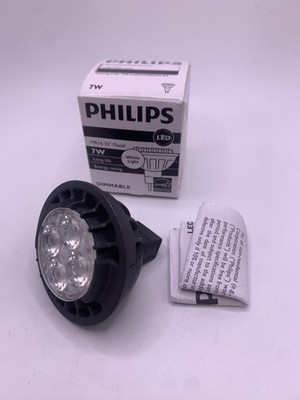 Philips 7MR16/LED/F35/830/DIM AF2 10/1 Dimmable LED Lamp, 7W, Flood, NEW