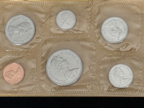 1970 CANADA ROYAL CANADIAN MINT PROOF LIKE SET OF 6 COINS. Sealed. - Picture 6 of 7