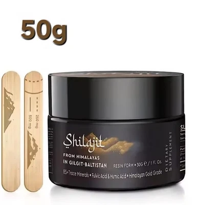 100% PURE New listing50g Pure 100% Himalayan Shilijit Resin,Organic,Extremely Potent,75% Fulvic Acid