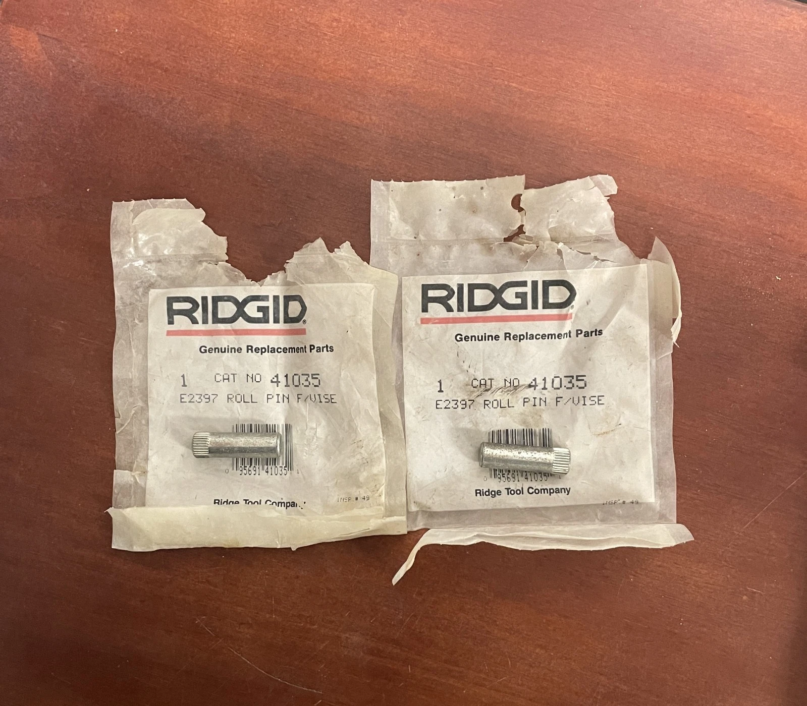 Rigid 41035 E2397 Roll Pin For Tristand Vise ** Lot of 2