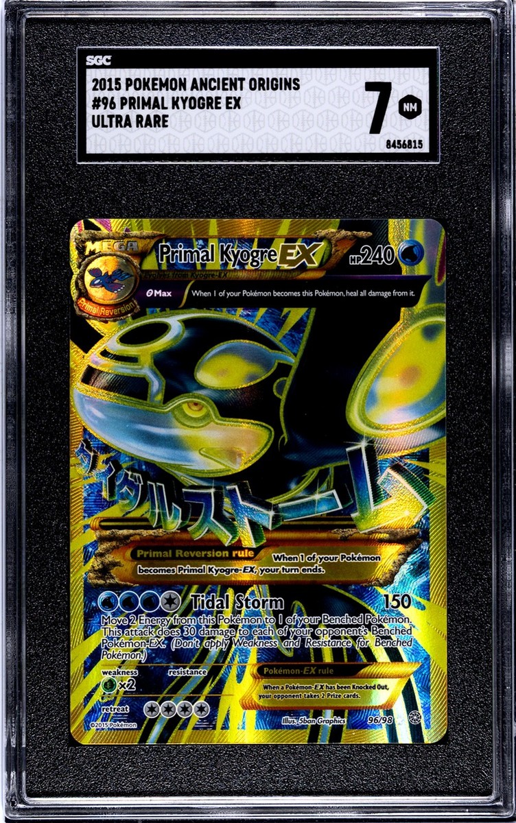 ポケモンカードゲンシカイオーガEX 英語 96/98 Primal Kyogre Primal Kyogre EX (Shiny Full Art) 96/98 XY - Ancient Origins Holo