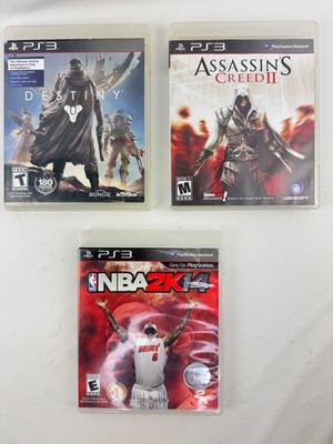 PS3 Games Lot: Destiny, Assassin's Creed II, NBA2K14