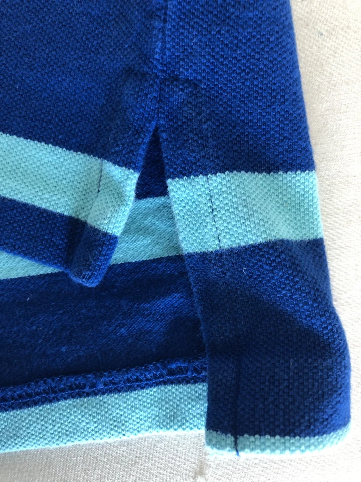 Ralph Lauren Polo Sz S (8) Boys Knit Short Sleeve Striped 100% Cotton Pullover - Image 3 of 4