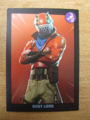Sticker Panini FORTNITE 2020 Epic Games / BLACK FRAME SERIES # 137 ROST LORD