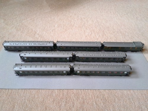 Roco aus 41252 AC, Set mit 7x bayr. D-Zugwagen der DB, Innenbeleuchtung LED ww | Condition: Gebraucht
