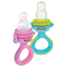 Nuby Baby’s First Food Feeder - Soft Silicone Feeding Pouch with Hygienic Cover