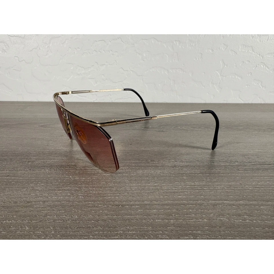 Винтажные оправы Neostyle — сделано в Германии — золотая оправа — градиентные коричневые линзы - Изображение 3 из 4