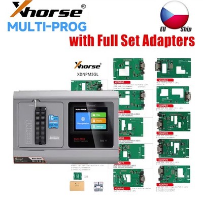 Xhorse Multi Prog EC.U TCU Programmer + MQB48 Solder Free Adapters Full Package