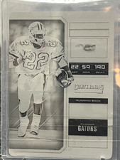 Emmitt Smith Panini Contenders Draft Picks 2018 Black Printing Plate 1/1 #40