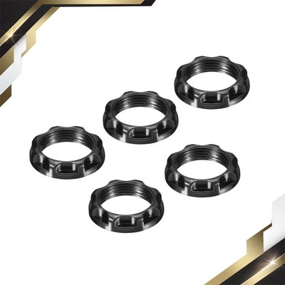 5 Set E12 Light Socket Ring Lamp Shade Holder Adapter Phenolic Ring Black