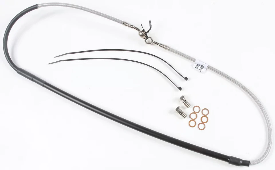 Frenos Galfer Líneas de freno hidráulicas de acero inoxidable FK003D344CR delanteras 1741-6093 Foto 2 de 4