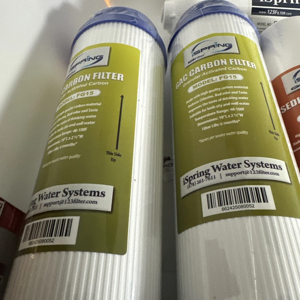 iSpring Reverse Osmosis RO Replacement Water Filter Pack -1 Year Supply X 7 Pcs - Image 2 of 4